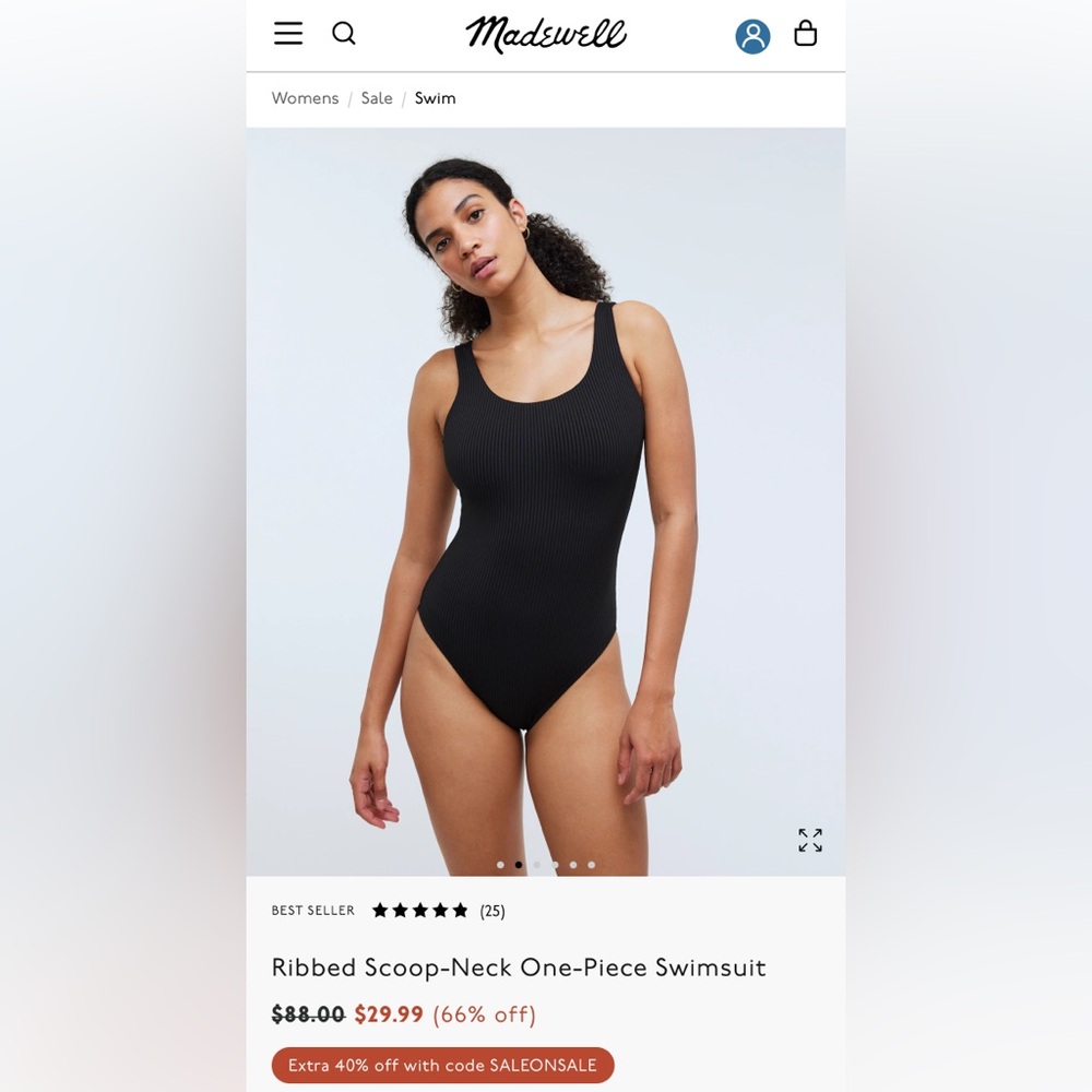 Madewell Second Wave One Piece Swimsuit